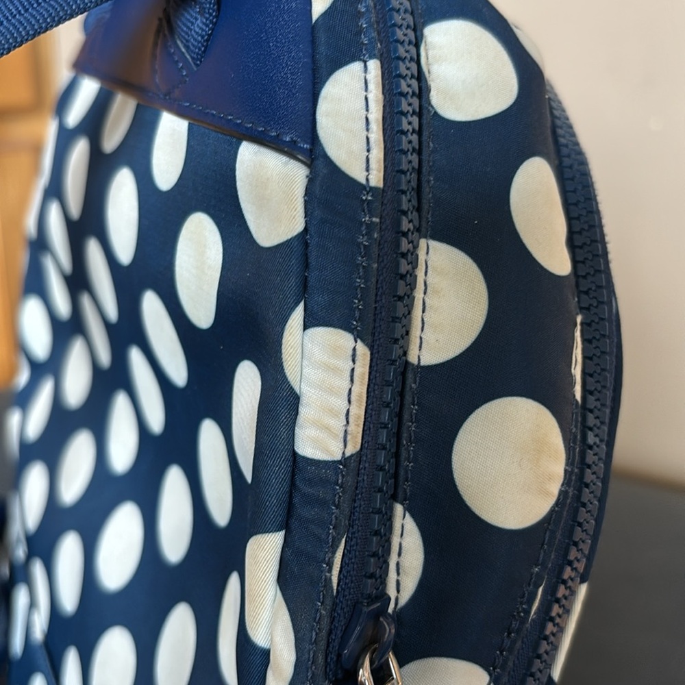 Kate Spade Navy and White Polka Dot Backpack - Picture 10 of 13